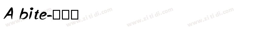A bite字体转换